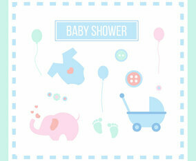 Iconic Babyshower Vectors