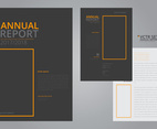 Annual Report Elegant Geometric Flat Design Template