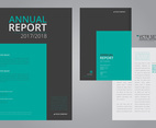 Annual Report Elegant Geometric Flat Design Template
