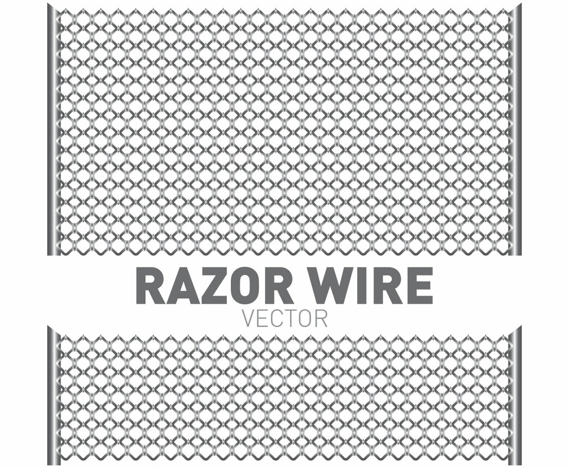 Razor Wire Illustration
