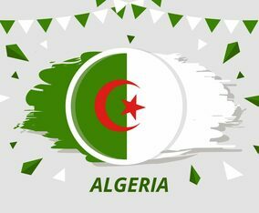 Brush Flag Algeria Vector