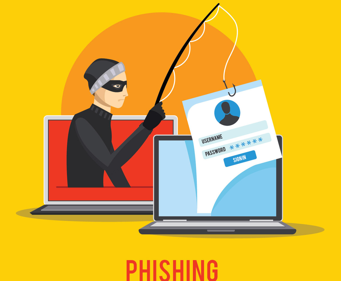 Hacker Phishing Data Via Internet