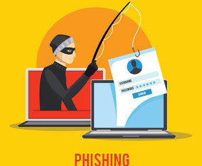 Hacker Phishing Data Via Internet