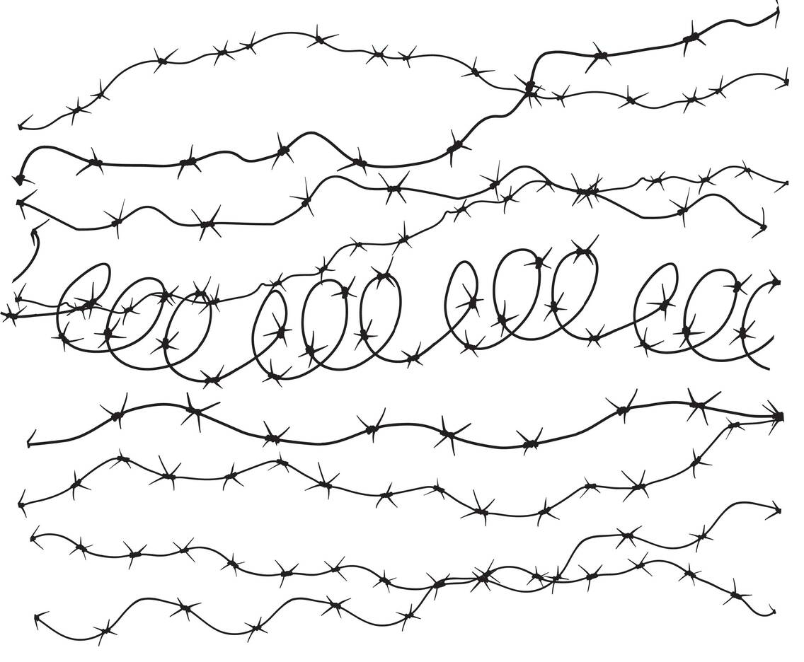 Free Barbed Wire Brushes Vectors