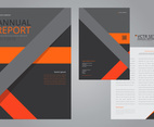 Annual Report Elegant Geometric Flat Design Template