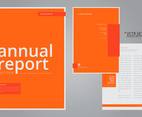 Annual Report Elegant Geometric Flat Design Template