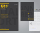 Annual Report Elegant Geometric Flat Design Template