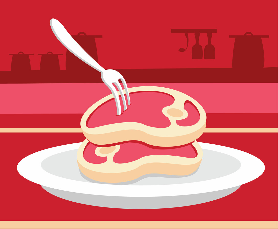 Simple Veal Vector Illustration