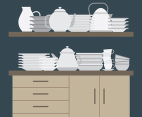 Crockery Illustration