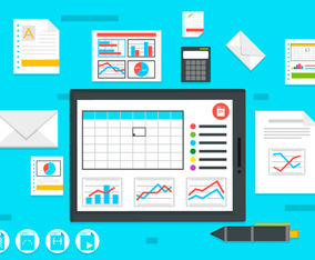 Spreadsheet Free Vector Illustration