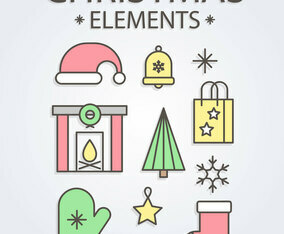 Free Christmas Elements Vector
