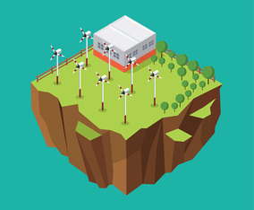 Natural Resources Solar Panel Industry Free Vector | FreeVectors