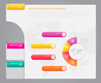 Vector Infographic Index Paper with White Background Template.