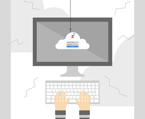 Internet Phishing Illustration