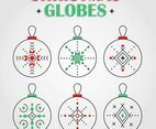 Free Christmas Globes Vector