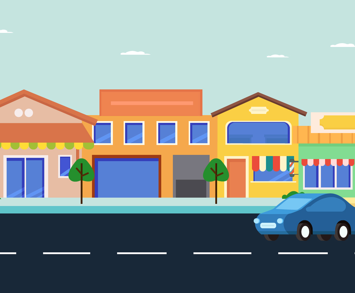Shopping Centre Way Vector