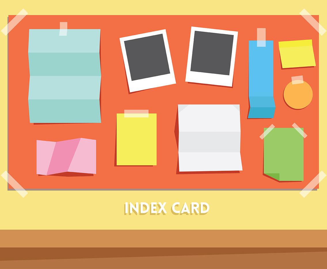 Index Card Vector Set