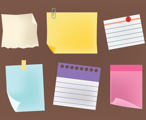 Index Card Vector Set