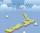 Free New Zealand Maps Illustration