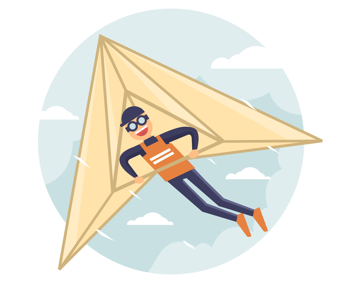 Glider Vector Illustration