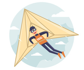 Glider Vector Illustration