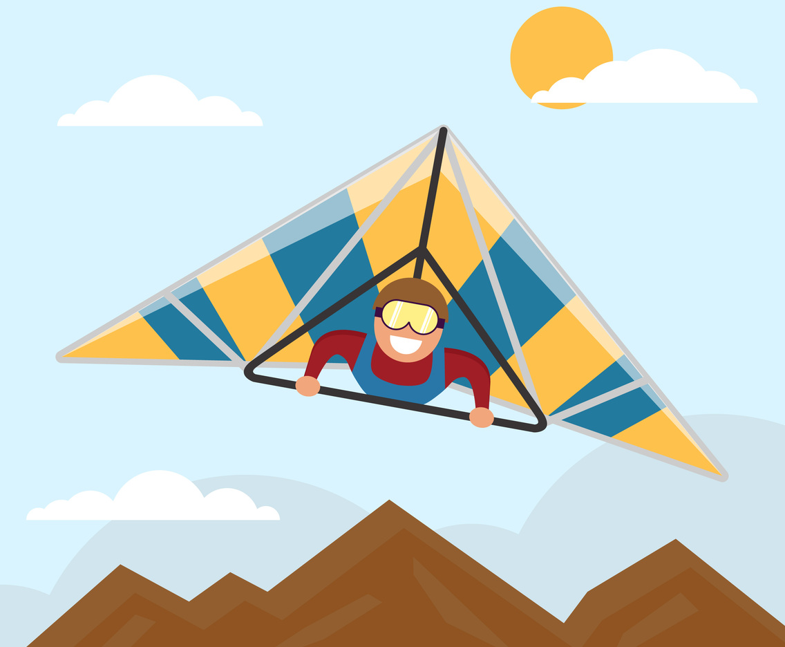 Glider Vector Illustration