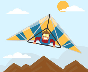 Glider Vector Illustration
