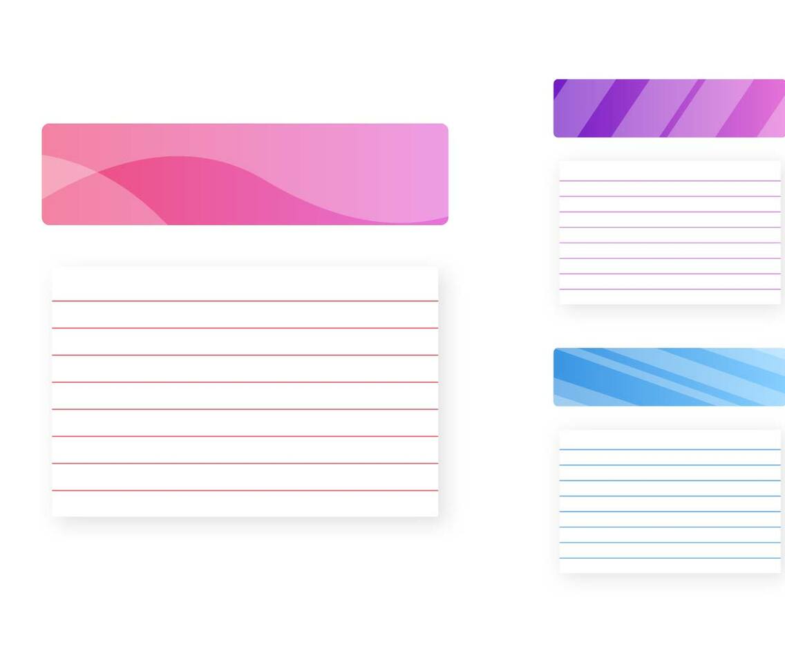 Index Card Vector