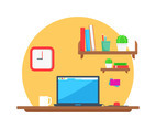 Free Vector Workspace Illustration