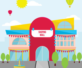 Shopping Center Illustration