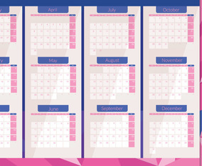 Printable Calendar Vector