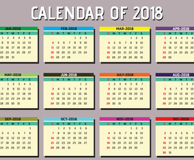 Simple Printable Calendar