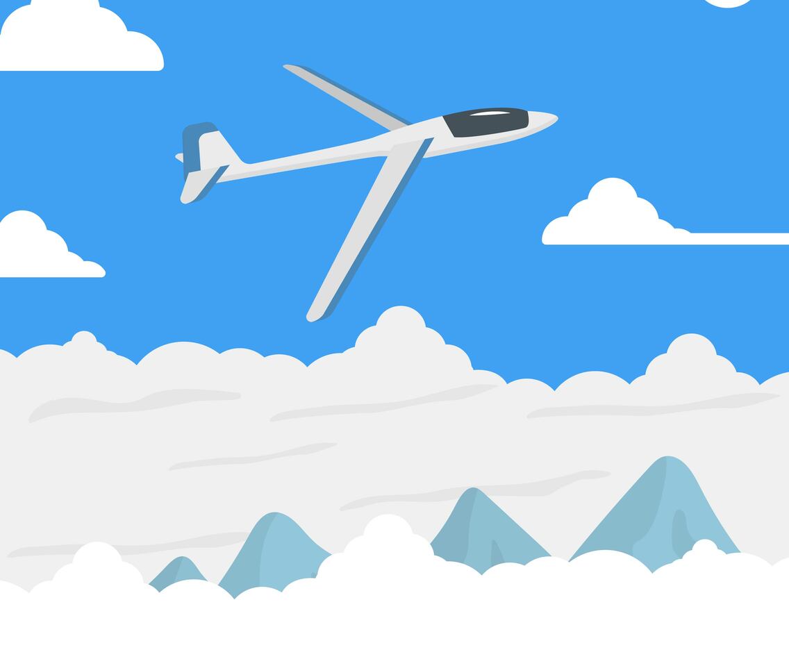 Flat Glider Vector