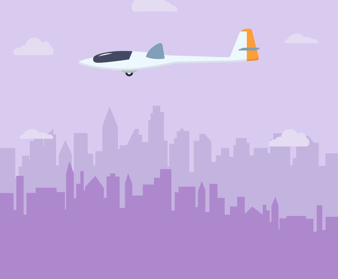 Flat Glider Vector