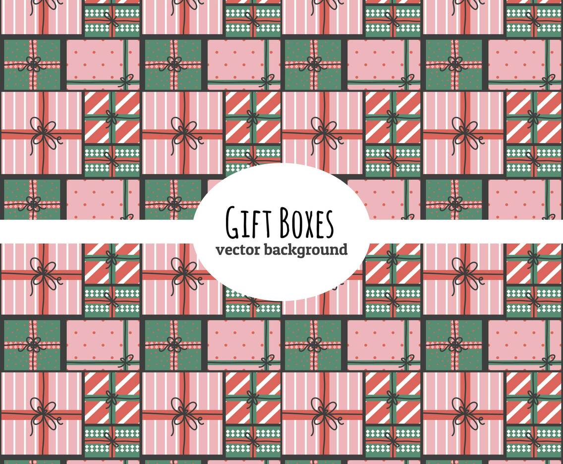 Gift Boxes Vector Background