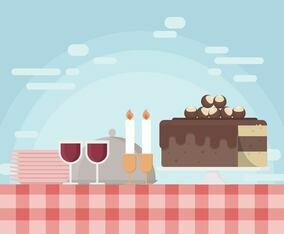 Free Buckeye Cake Illustration