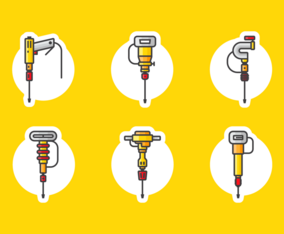 Pneumatic Drill Vector Pack