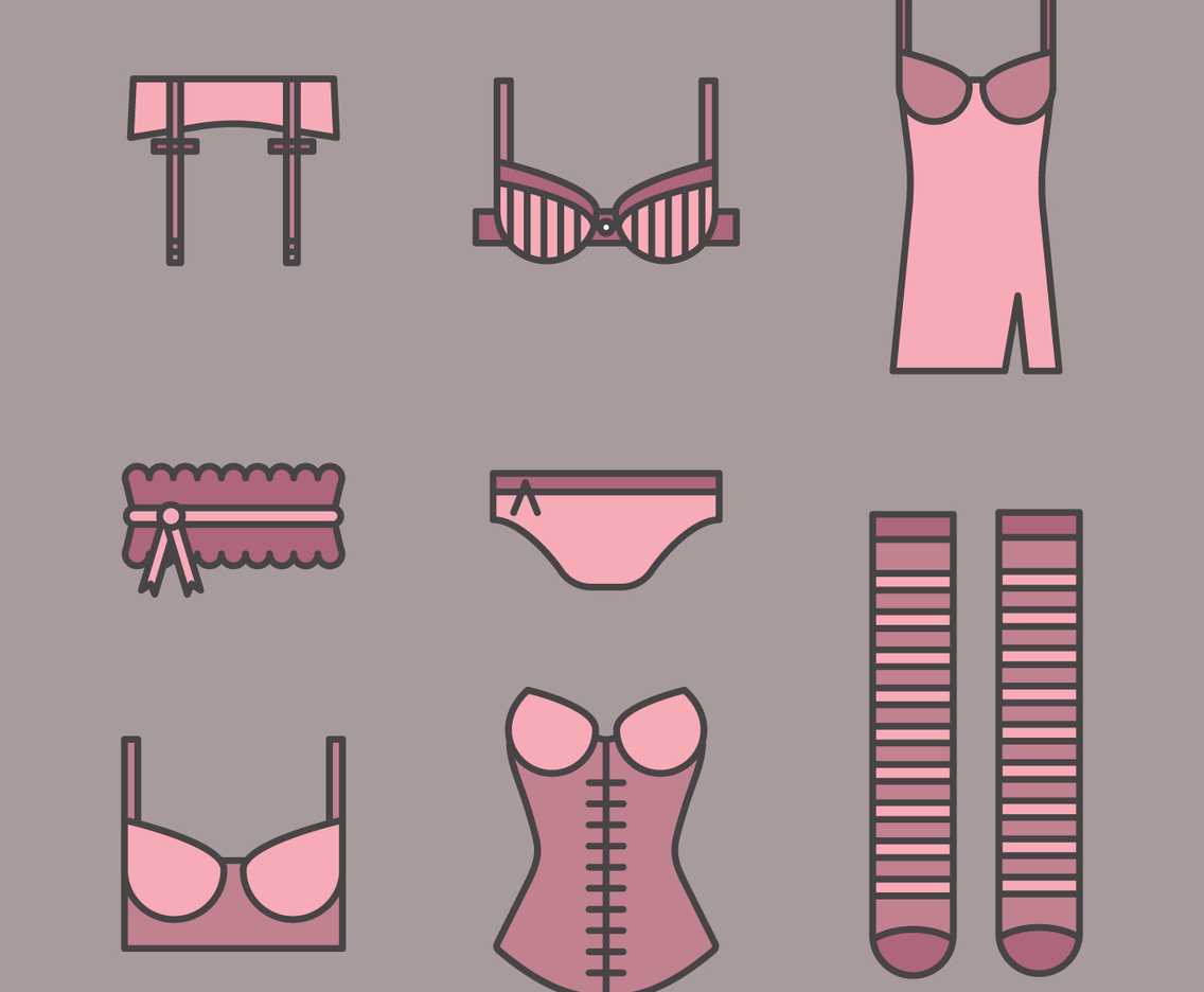 Set Of Pink Underwear