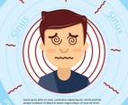 Flat Face And Sinus Illustration