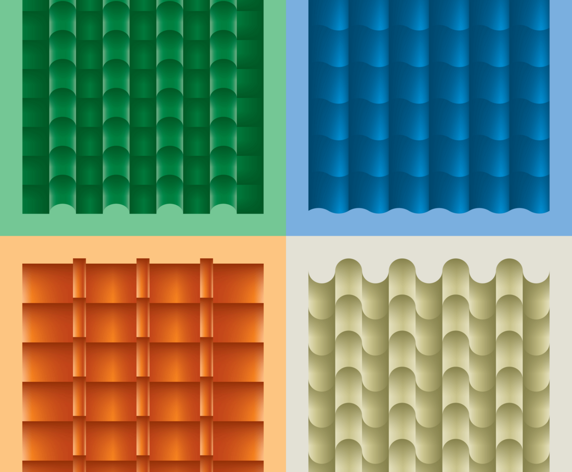 Roof Tile Material Vector