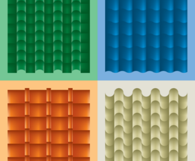 Roof Tile Material Vector