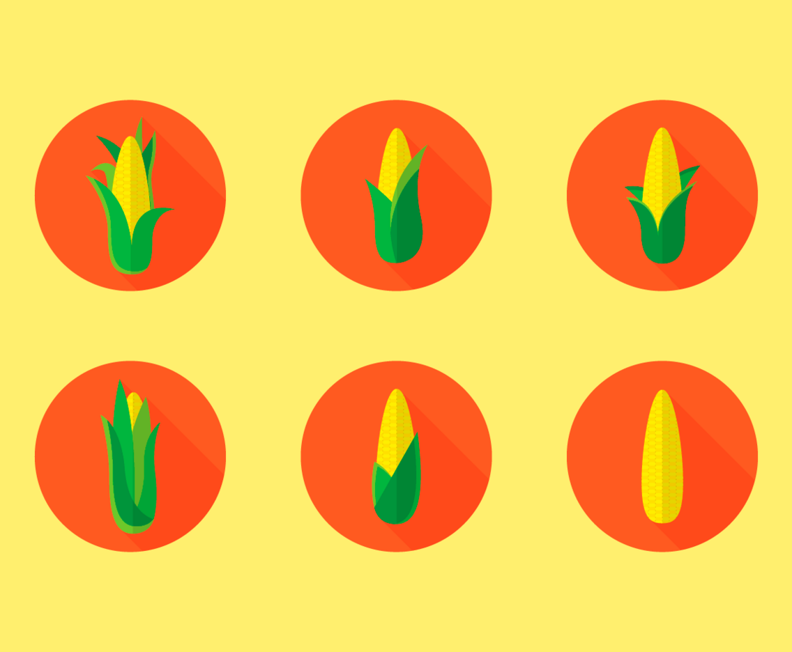 Corn Stalks Free Vector Pack
