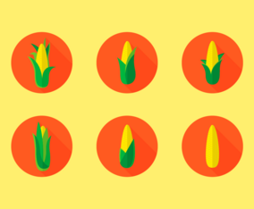 Corn Stalks Free Vector Pack