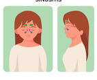 Sinusitis Disease Sinus Anatomy Illustration