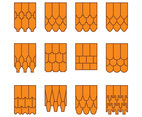 Free Roof Tile Collection Vector