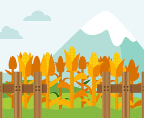 Free Outstanding Corn Stalks Vectors