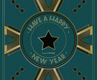 Art Deco Style New Year Illustration