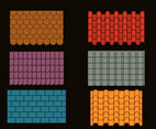 Roof Tile Collection Vector