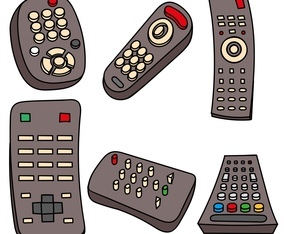 Vector TV Remote Set