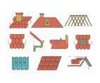 Roof Icons Vector